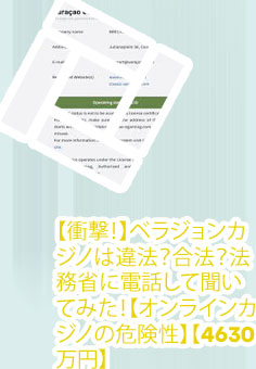 ベラ ジョンカジノ 違法